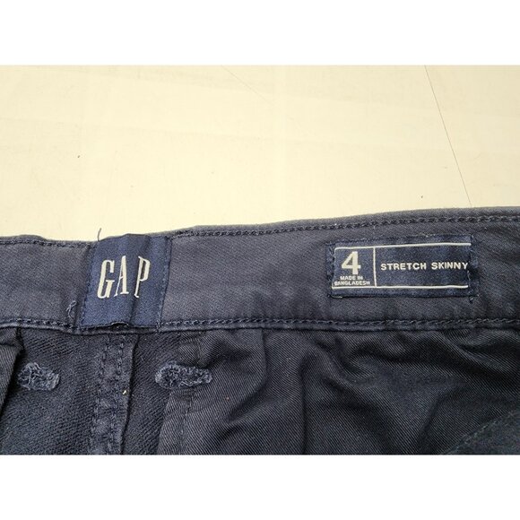 GAP Womens Stretch Skinny Ankle Chino Pants 97% Cotton 3% Spandex Blue Size 4 - Picture 8 of 8